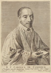 Porträt von Charles de Condren von Claude Mellan