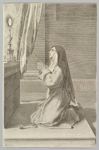 St. Klara, 1667 von Claude Mellan