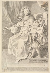 Titelseite: Le Code Louis XIV, 1667 von Claude Mellan
