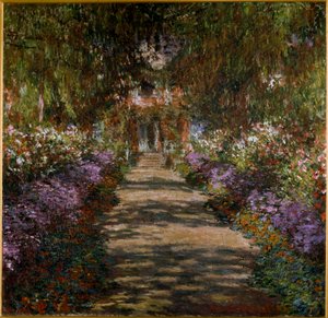 Allee im Garten von Giverny von Claude Monet