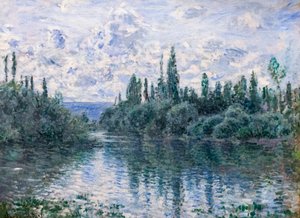 Arm der Seine bei Vétheuil von Claude Monet