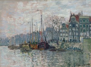 Blick auf die Prins Hendrikkade und die Kromme Waal in Amsterdam