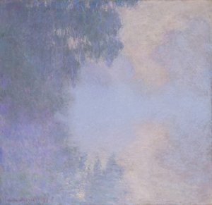 Zweig der Seine bei Giverny Nebel, 1897 von Claude Monet