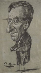 Karikatur eines Mannes mit einer Schnupftabakdose, ca. 1858 von Claude Monet