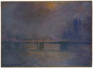 Charing Cross Bridge, Die Themse, 1900-03 von Claude Monet