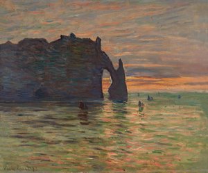 Sonnenuntergang in Etretat