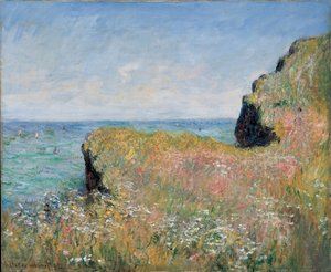 Am Rand der Klippe, Pourville, 1882