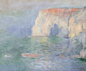 Etretat: Le Manneport, Reflexionen auf dem Wasser
