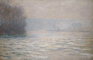 Überschwemmungen an der Seine bei Bennecourt, 1893 von Claude Monet