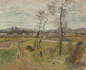 Gennevilliers-Ebene; La Plaine de Gennevilliers, 1877 von Claude Monet
