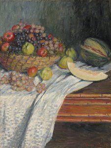 Stillleben mit spanischer Melone von Claude Monet