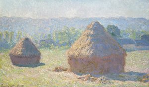 Heuhaufen in der Abendsonne, 1891 von Claude Monet