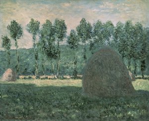 Heuhaufen bei Giverny, ca. 1884-89 von Claude Monet