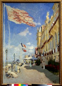 Hotel des Roches Noires in Trouville. Gemälde von Claude Monet (1840-1926) von Claude Monet