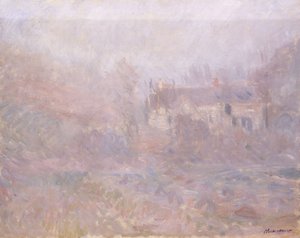 Häuser in Falaise im Nebel, 1885