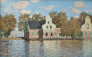 Häuser am Ufer des Flusses Zaan, 1871-1872 von Claude Monet