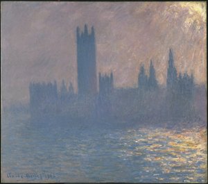 Houses of Parliament, Sonnenlichteffekt Le Parlement, effet de soleil, 1903 von Claude Monet
