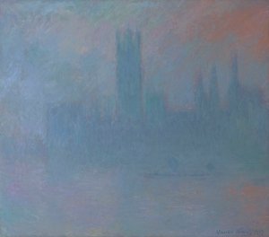 Häuser des Parlaments im Nebel 1903