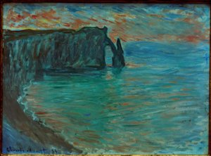 Die Klippe von Aval, mit dem Tor und der Nadel von Claude Monet