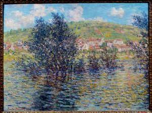 Die Seine in Vetheuil, Sonneneffekt nach Regen von Claude Monet