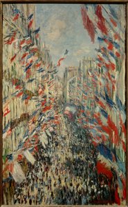 La rue Montorgueil in Paris, Fest am 30. Juni 1878 - Gemälde von Claude Monet (1840-1926) von Claude Monet