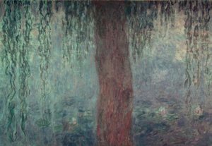 Der Seerosenteich mit Weiden, Der Morgen mit Weiden von Claude Monet