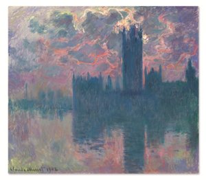 Le Parlement, soleil couchant (Die Häuser des Parlaments, bei Sonnenuntergang)