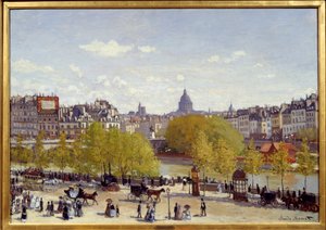 Der Quai du Louvre in Paris im Jahr 1867. Gemälde von Claude Monet (1840-1926) von Claude Monet