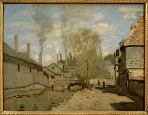 Der Bach Robec in Rouen von Claude Monet