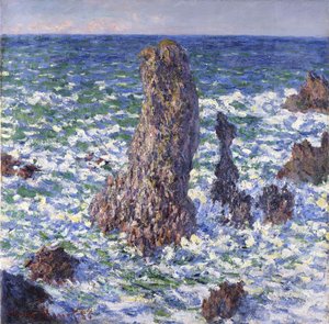 Les Pyramides de Port-Coton, Sonnenlichteffekt von Claude Monet