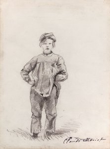 Monet - Junge auf dem Land, 1857 von Claude Monet
