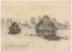 Monet - Getreideschober, 1891 von Claude Monet