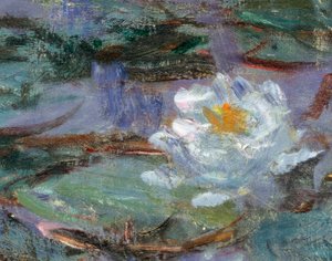 Blaue Seerosen. (Detail) von Claude Monet