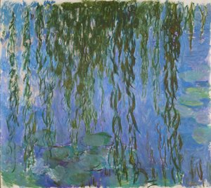 Seerosen mit Weidenzweigen, 1916-1919 von Claude Monet