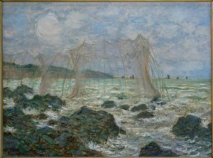 Fischpark in Pourville von Claude Monet