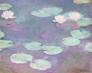 Rosa Seerosen, Claude Monet von Claude Monet