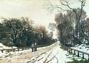 Straße zum Bauernhof, St. Simeon, Honfleur von Claude Monet
