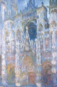 Kathedrale von Rouen, Blaue Harmonie, Morgensonnenlicht von Claude Monet