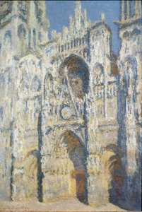 Kathedrale von Rouen, das Portal und der Turm Saint Romain, volle Sonne, blaue Harmonie und Gold von Claude Monet