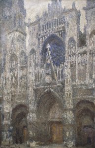 Kathedrale von Rouen, das Westportal, Harmonie in Grau, 1894 von Claude Monet