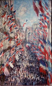 Rue Montorgueil in Paris von Claude Monet