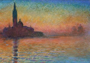 San Giorgio Maggiore bei Dämmerung, 1908 von Claude Monet