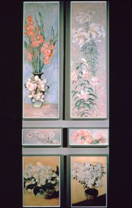 Satz von Türpaneelen von Claude Monet