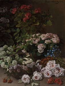 Frühlingsblumen, 1864 von Claude Monet