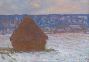 Weizenstapel (Schneeeffekt, bedeckter Tag)