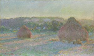 Getreideschober, Ende des Sommers, 1890-91 von Claude Monet