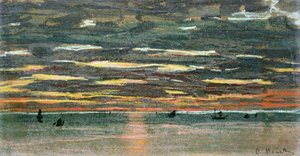 Sonnenuntergang über dem Meer