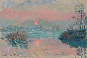 Sonnenuntergang in Lavacourt; Coucher de soleil à Lavacourt, 1880