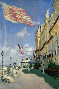 Das Hotel des Roches Noires in Trouville von Claude Monet