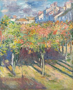 Die Linden in Poissy, 1882 von Claude Monet